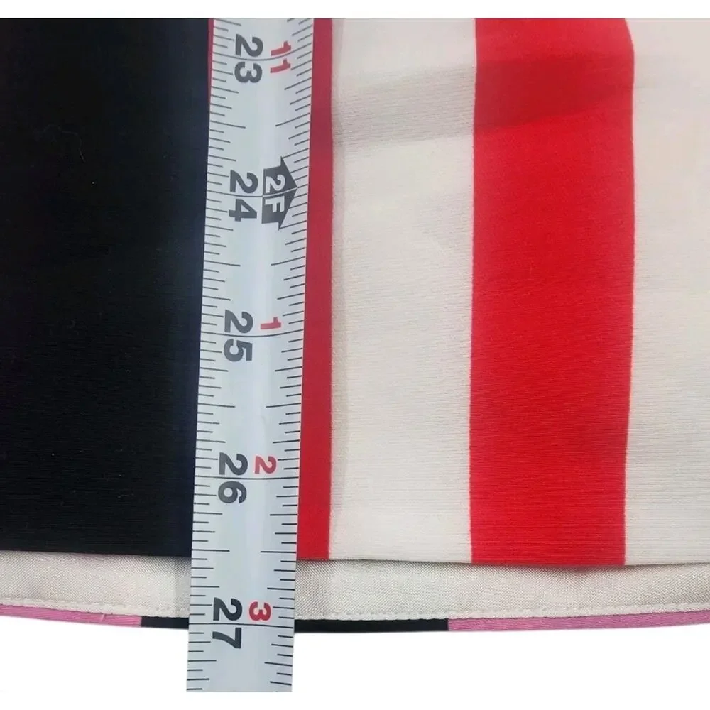 Kate Spade New York A Line Skirt Womens Sz 6 Multicolor Patchwork Stripe Classic
